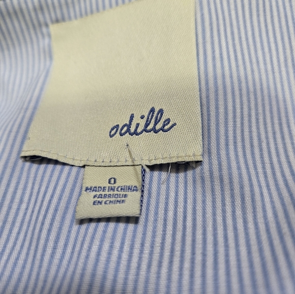 Odille Anthropologie Impressionist Print Sleeveless Cotton Dress. Size 0 - Picture 8 of 12